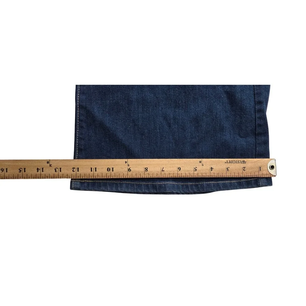18th Amendment Colbert Wide Leg Flare Jeans Dark Wash High Rise Size 26 Long - Picture 8 of 10